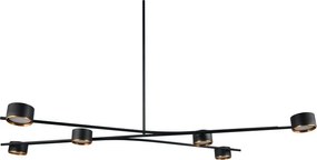 Fekete fém függőlámpa Coda – Trio Select