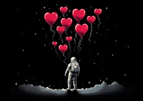 Poszter 59,4x42cm Asztronauta saját cellák