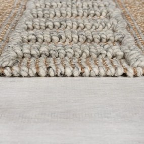 Világosszürke-natúr színű futószőnyeg 60x230 cm Medina – Flair Rugs