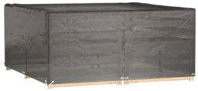 négyzet alakú kerti bútorhuzat 16 fűzőlyukkal 205 x 205 x 90 cm