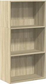 vidaXL sonoma tölgy színű szerelt fa könyvespolc 60 x 30 x 114 cm