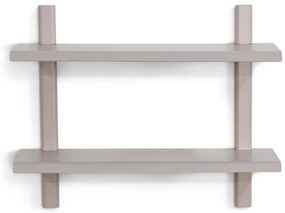Szürkésbarna többszintes fém fali polc 60 cm Hola – Spinder Design