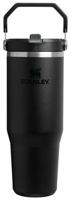 Fekete rozsdamentes acél termosz 890 ml IceFlow™ Flip Straw 2.0 Tumbler Black – Stanley