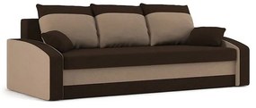 HEWLET kanapéágy, normál szövet, hab töltőanyag, szín - barna / cappuccino
