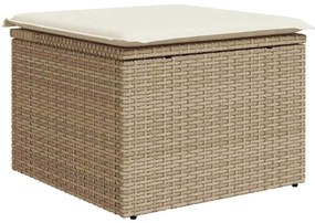 Kerti Kanapé Szett 9 pcs bézs és krémszínű 319 x 209 x 85 cm