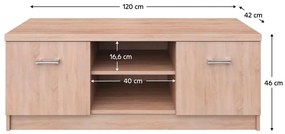 TV asztal/szekrény Topta Typ 35 2D (szonoma tölgy). 1075489