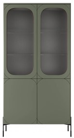 Sonatia vitrin 100 4D - olívazöld