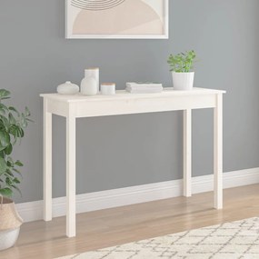fehér tömör fenyőfa tálalóasztal 110 x 40 x 75 cm