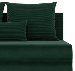 Nobu kanapé, kordbársony, zöld