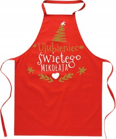 Konyhai Kötény Mikulás Kedvencének felirattal ajándék neki