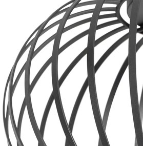 Design mennyezeti lámpa fekete 30 cm - Johanna