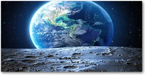 Fotó kép edzett üveg Bolygó Föld 140x70