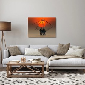 Kép - Napkelte, Pakpra-tó (üvegen) (70x50 cm)