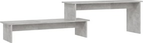 vidaXL betonszürke szerelt fa TV-szekrény 180 x 30 x 43 cm