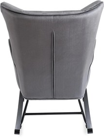 Hintafotel Szürke Bársony Kárpittal. JACKSON