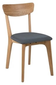 Szürke-natúr színű kárpitozott étkezőszék szett 2 db-os Taxi – Actona