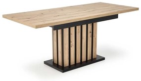 Lamello étkezőasztal 160 cm, artisan tölgy / fekete