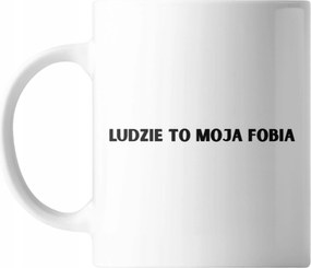 Nyomott Mintás Kerámia Bögre Vicces Élet Emberek Az Én Fóbiám Ajándék