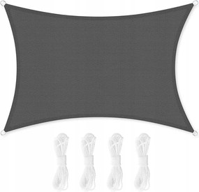 Napvitorla Napellenző antracit 3 x 5 m Songmics