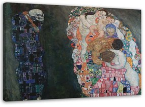 Gario Vászonkép Élet és halál - Gustav Klimt, reprodukció Méret: 60 x 40 cm