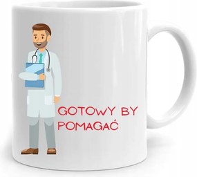 Ajándék Bögre A Doktornak Készen Áll Arra, Hogy Segítsen A fényképes nyomattal