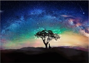 Kép - Pihenés a csillagok alatt (üvegen) (70x50 cm)