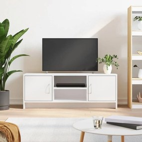 Fehér szerelt fa TV-szekrény 102x30x37,5 cm