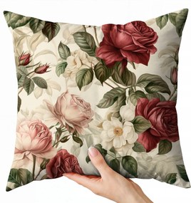 Párnahuzat 40x40 dekoratív boglárka mintás párnahuzat virágos