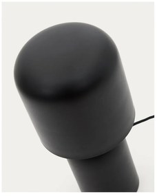 Fekete asztali lámpa fém búrával (magasság 28 cm) Monze – Kave Home