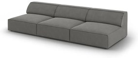 Szürke bársony kanapé 240 cm Jodie – Micadoni Home