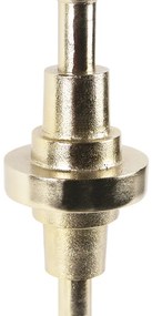 Art Deco asztali lámpa arany bársony búrával, rózsaszín, 50 cm - Diverso