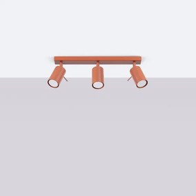 Sollux SL.1508 - Spotlámpa RING 3xGU10/10W/230V piros