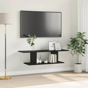 TV szekrény Fekete 103 x 30 x 26,5 cm Faanyag