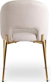 Szék krém/arany színben. BROS