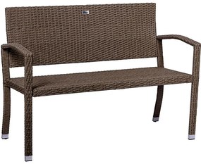 STILISTA Kerti polyrattan pad 122 x 52 cm krém