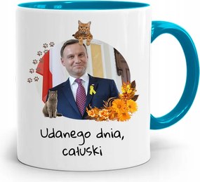 Duda András Kék Elnöki Bögre Neked, fényképes nyomattal