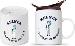 Pincérnek Bögre Persely Szett Ajándék fényképes nyomtatással