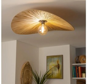 Brilagi - LED felületre szerelhető csillár CERIA BOHO 1xE27/40W/230V Ø 80 cm raffia