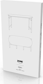 Fekete fém kerti pad Disc – Zone