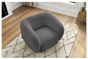 Sötétszürke fotel Celine – Bobochic Paris