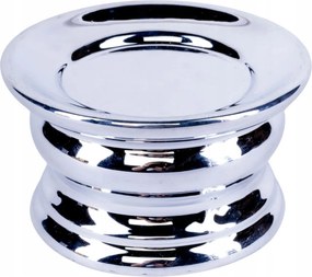 Kerámia teamécsestartó Xs világos ezüst 10 cm magas