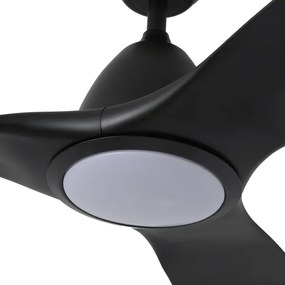 ZEVENTI - LED mennyezeti ventilátor URBINO LED/20W/230V Tuya Wi‑Fi fekete + távirányító