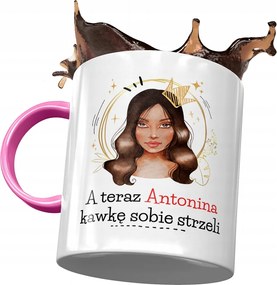 Rózsaszín Bögre Antonina Lányoknak Ajándék Nyomtatott Fotóval