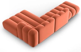 Rózsaszín sarokkanapé (jobb oldali) Lupine – Micadoni Home