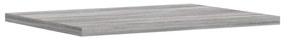 4 db szürke sonoma színű szerelt fa fali polc 40 x 30 x 1,5 cm