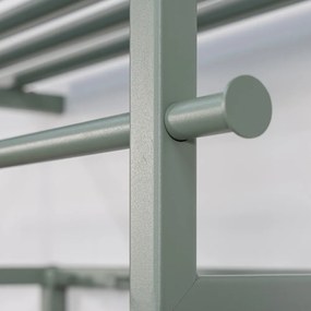 Zöld-szürke fém fali fogas polccal Rizzoli – Spinder Design