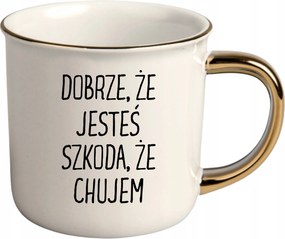 Bögre Fehér Arany Rant Ajándék Vicces Nőnap Jó, Hogy Vagy