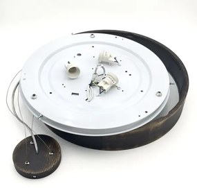 Brilagi - LED csillár kábellel CARVALHO SMOKEY 3xE27/60W/230V tölgy átm. 47,5 cm