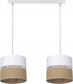 Mennyezeti Függőlámpa Juta Boho Juta Csíkok Duo
