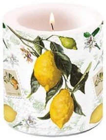 Lemon átvilágítós gyertya 8x7,5cm